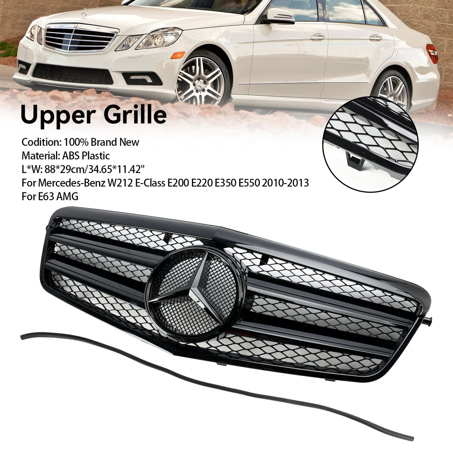 2010-2013 Mercedes Benz E-Klasse W212 E350 E550 Kühlergrill für die Frontstoßstange