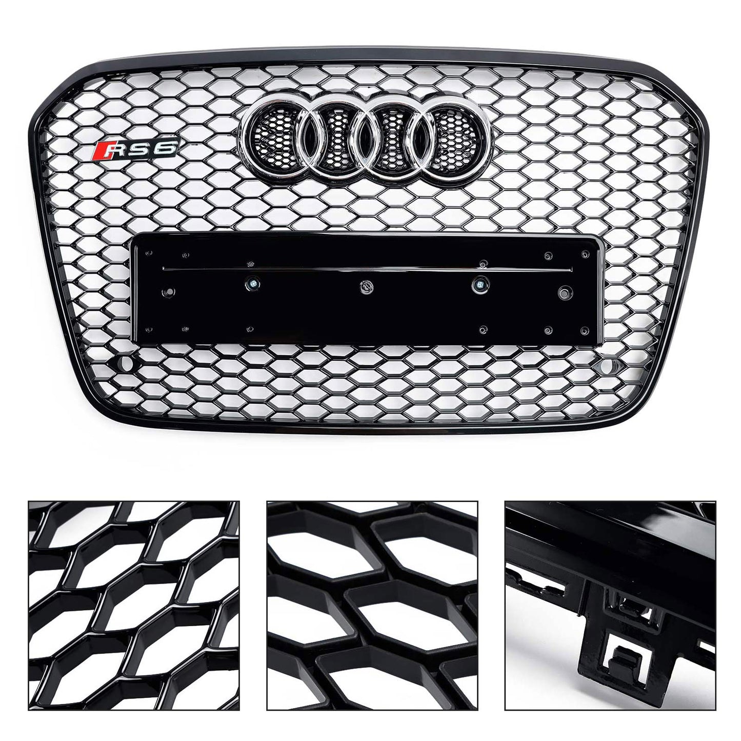 2012-2015 Audi A6 C7 S6 RS6 Stil Wabengrill für Frontstoßstange