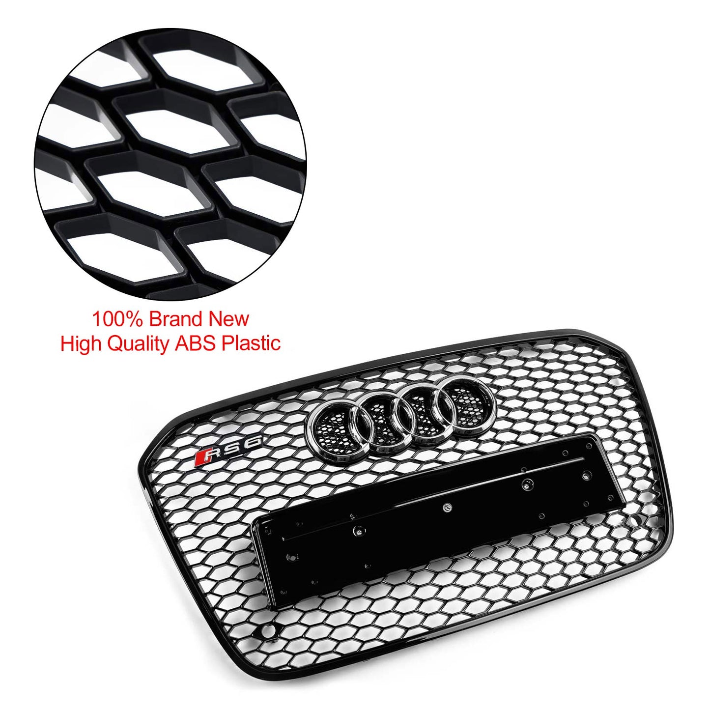 2012-2015 Audi A6 C7 S6 RS6 Stil Wabengrill für Frontstoßstange