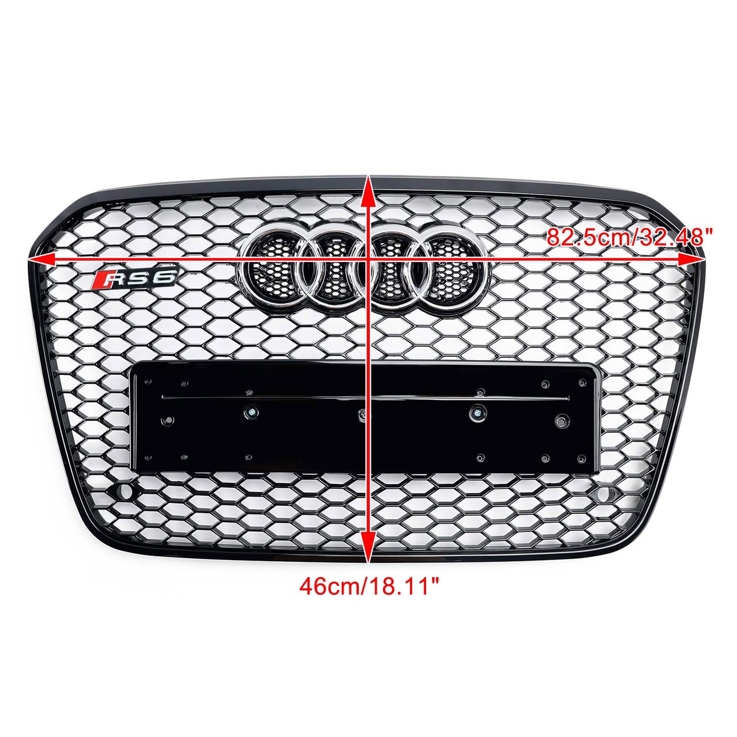 2012-2015 Audi A6 C7 S6 RS6 Stil Wabengrill für Frontstoßstange