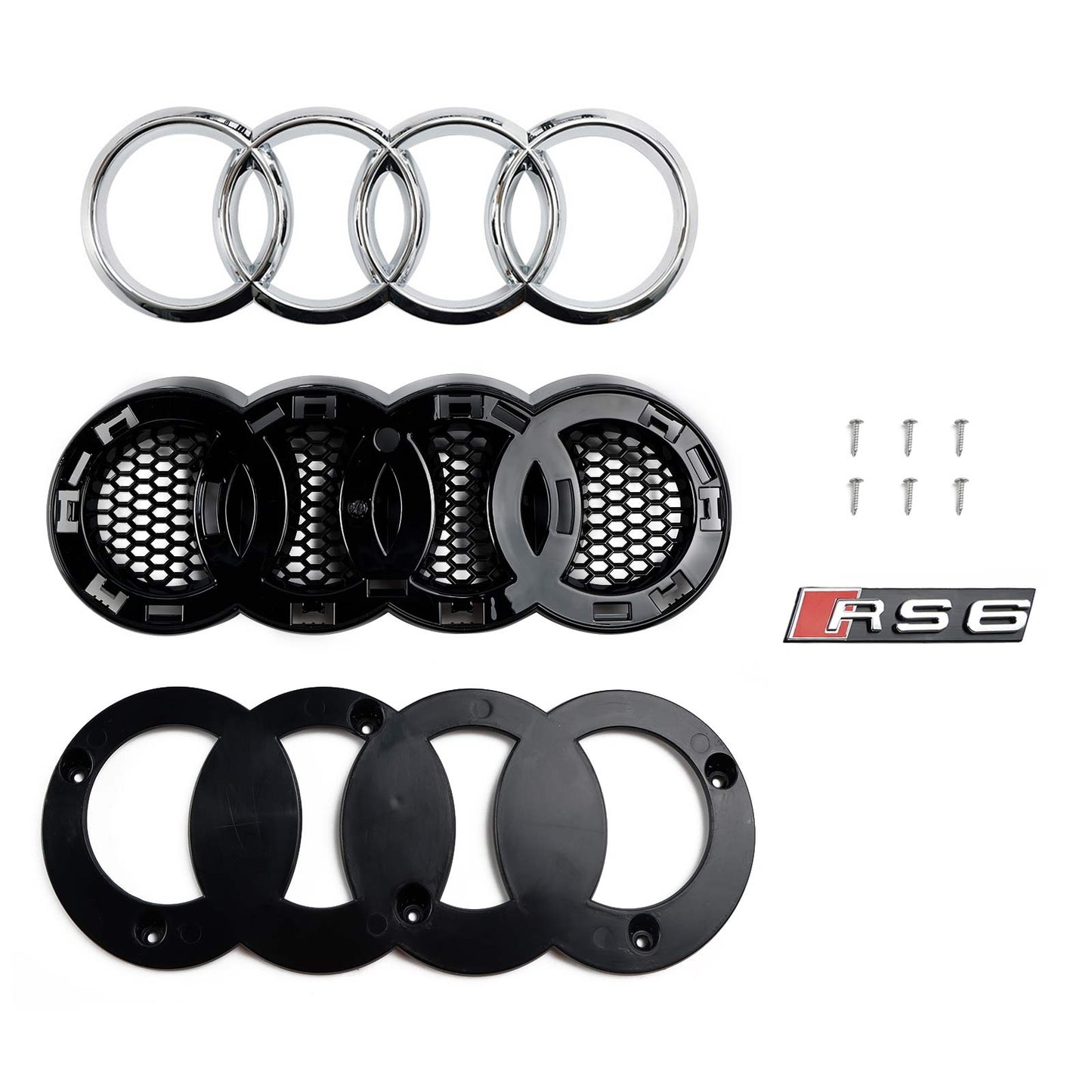 2012-2015 Audi A6 C7 S6 RS6 Stil Wabengrill für Frontstoßstange