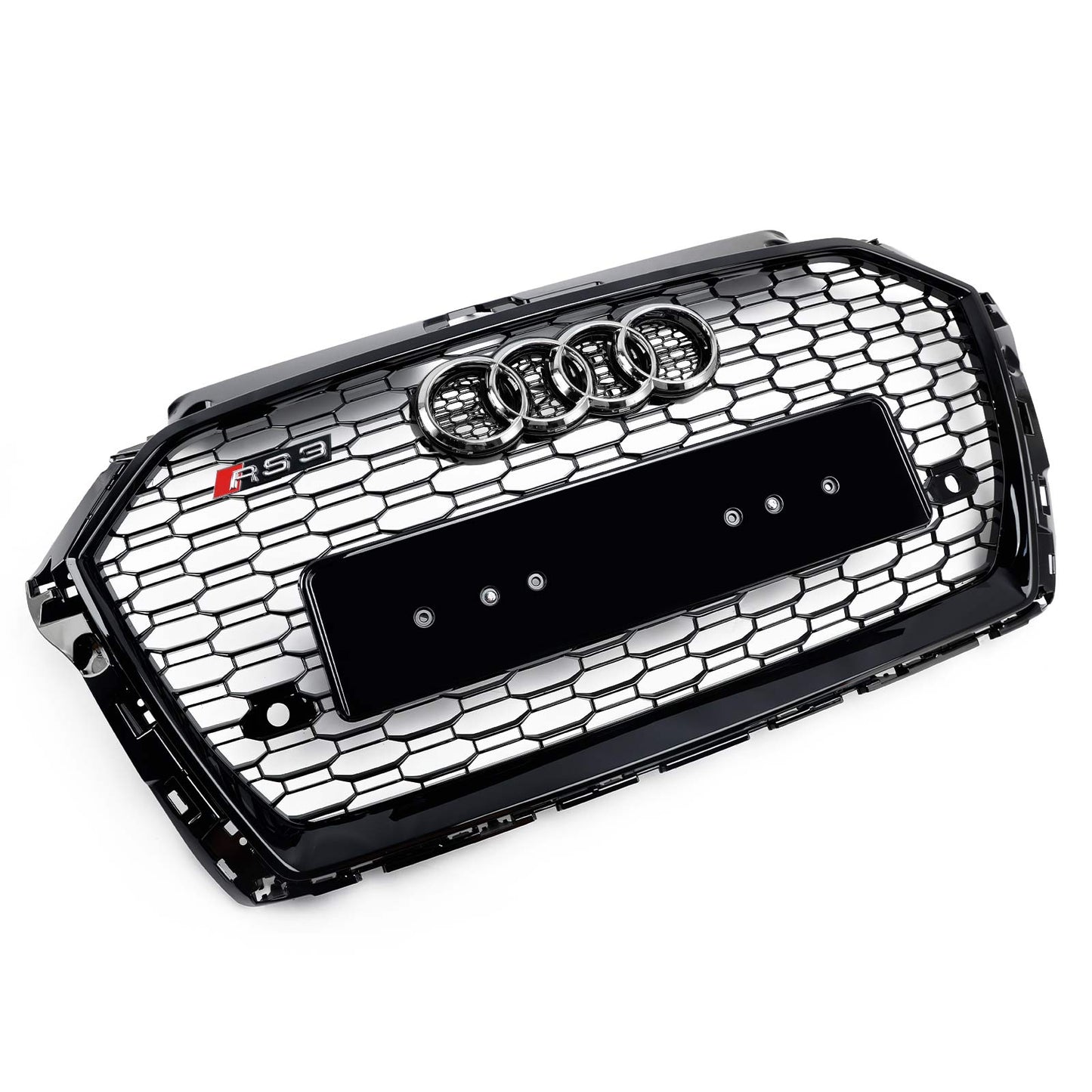 2017–2019 Audi A3 8V RS3 Style Wabengitter Frontstoßstangengrill schwarz