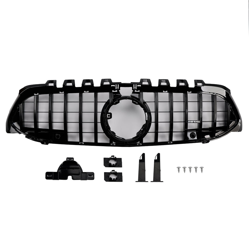 2019–2023 Mercedes Benz A-Klasse W177 GT-Style Frontstoßstangengrill Schwarz