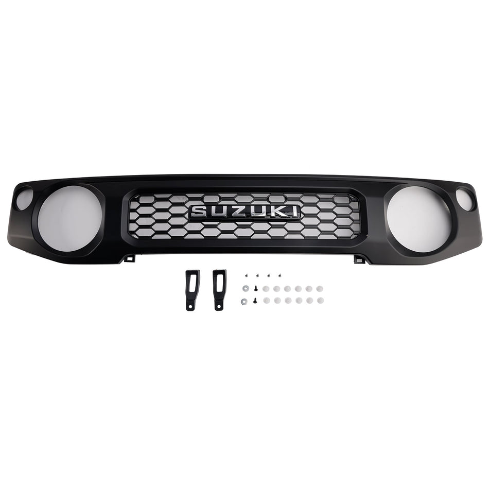 Waben-Frontgrill in Schwarz für Suzuki Jimny JB64 JB74 2019–2023 Stoßstange