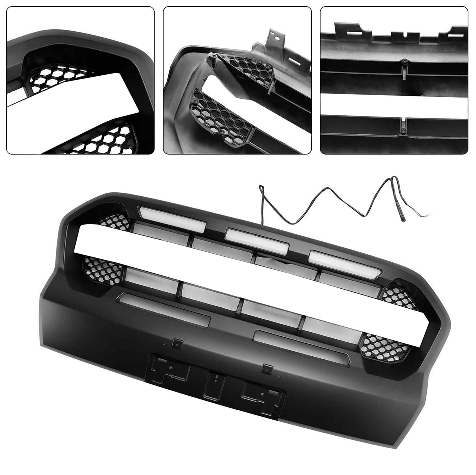 Raptor Style Front Bumper Grille Grill Für Ford Ranger 2019-2023 T8 W/LED