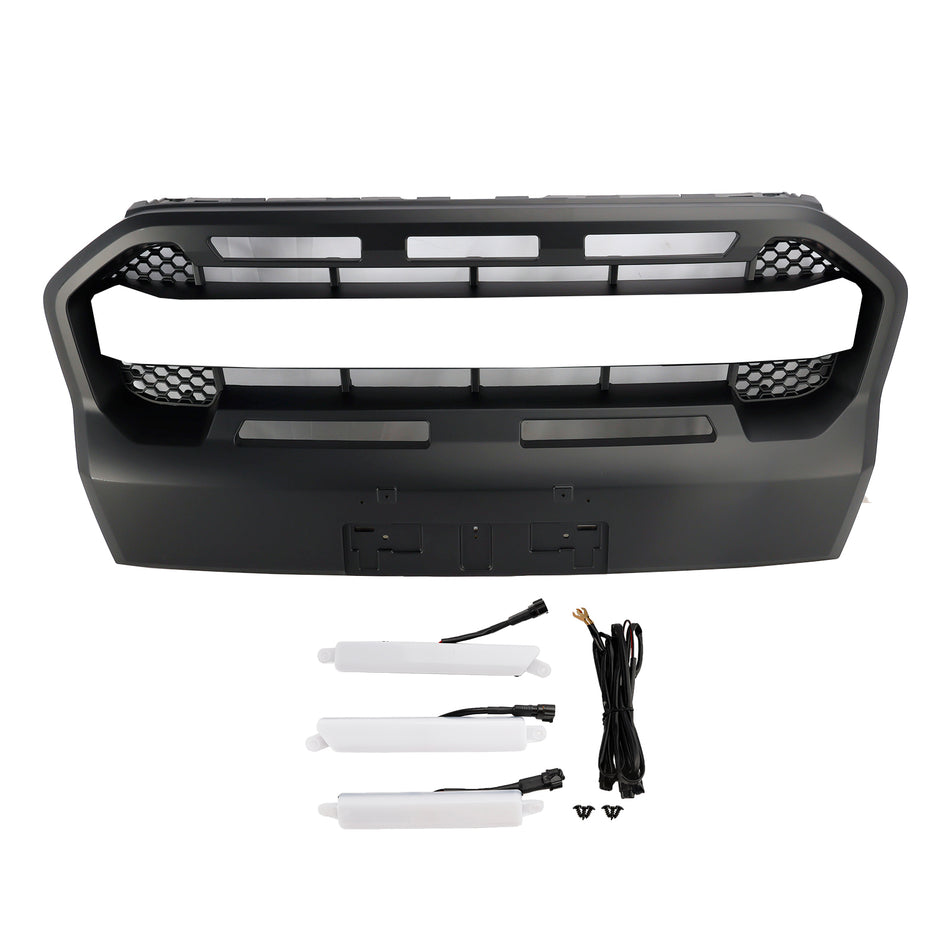 Raptor Style Front Bumper Grille Grill Für Ford Ranger 2019-2023 T8 W/LED