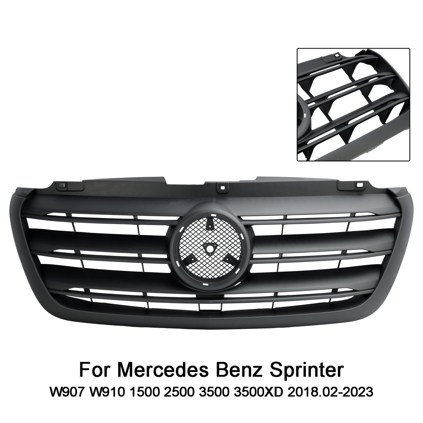 2018.02-2023 Mercedes Benz Sprinter W907 W910 1500 2500 3500 3500XD Kühlergrill für Frontstoßstange