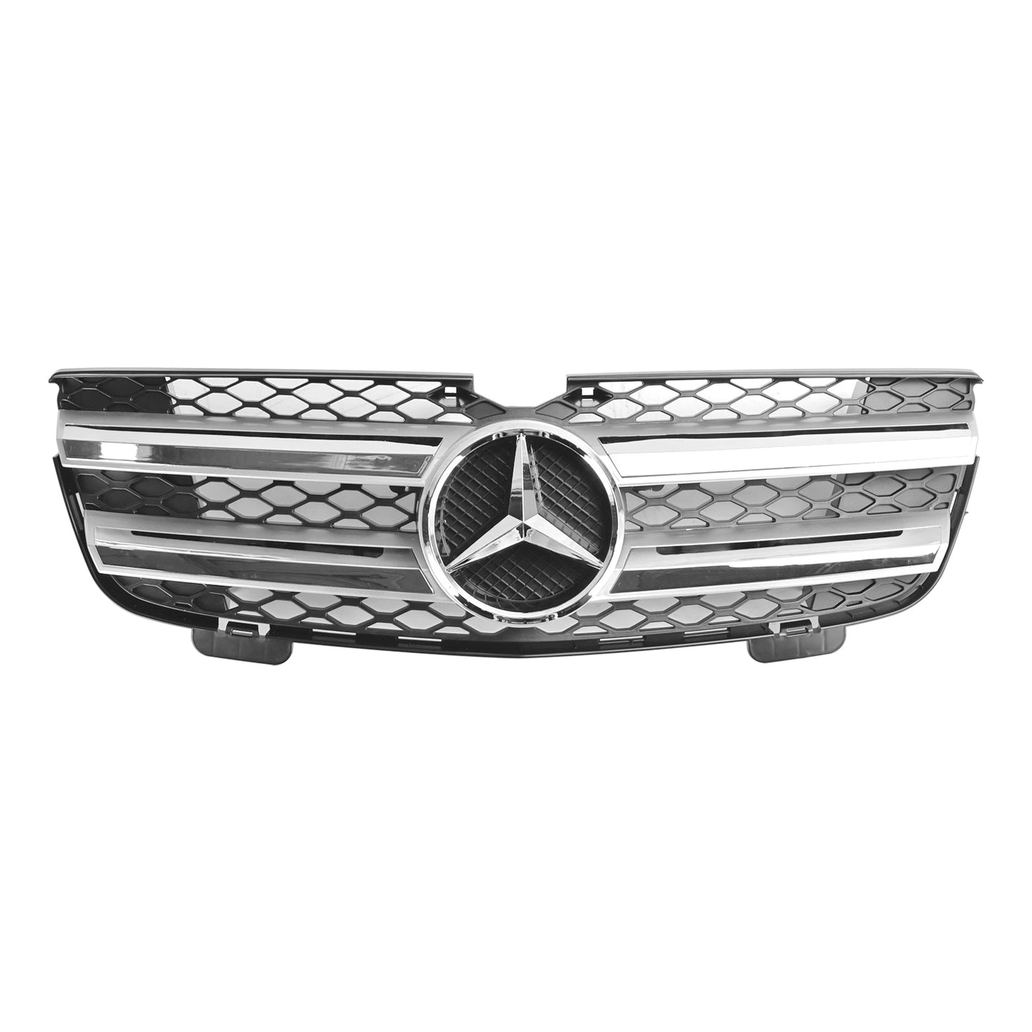 Frontgrill für die Stoßstange, passend für Mercedes Benz GL-Klasse X164 2007–2009, Chrom