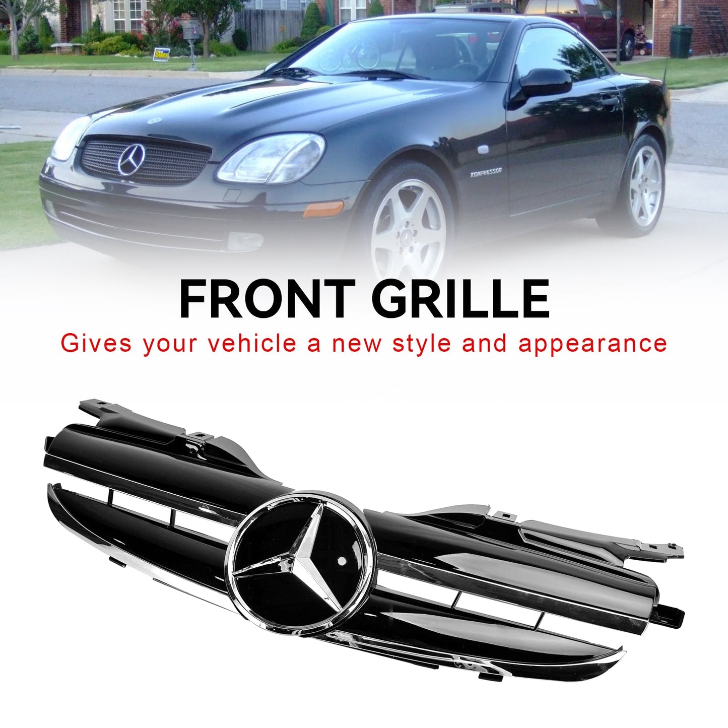 1998-2004 Mercedes Benz SLK-Klasse R170 SLK320 SLK230 SLK200 Kühlergrill für die Frontstoßstange