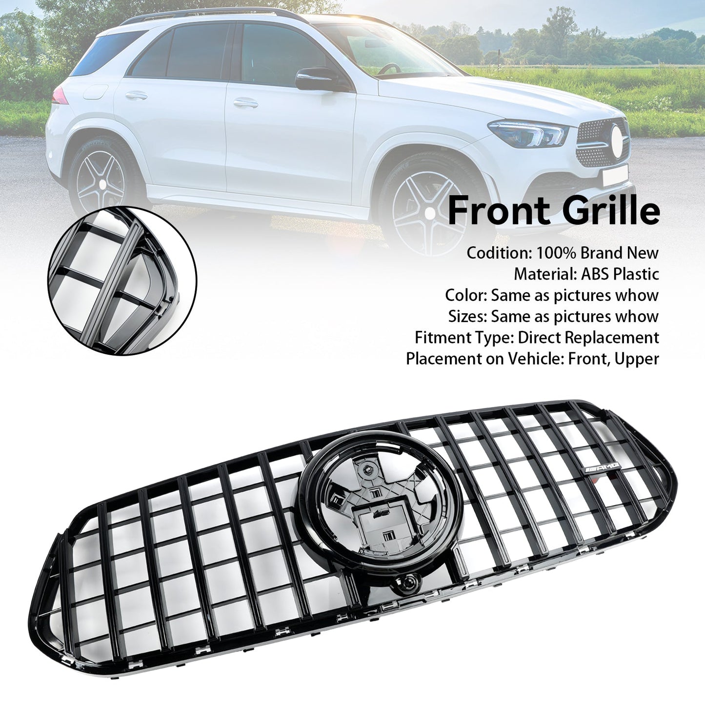 Frontstoßstange Grill Kühlergrill Fit Mercedes Benz GLE-Klasse C167 V167 2019-2023