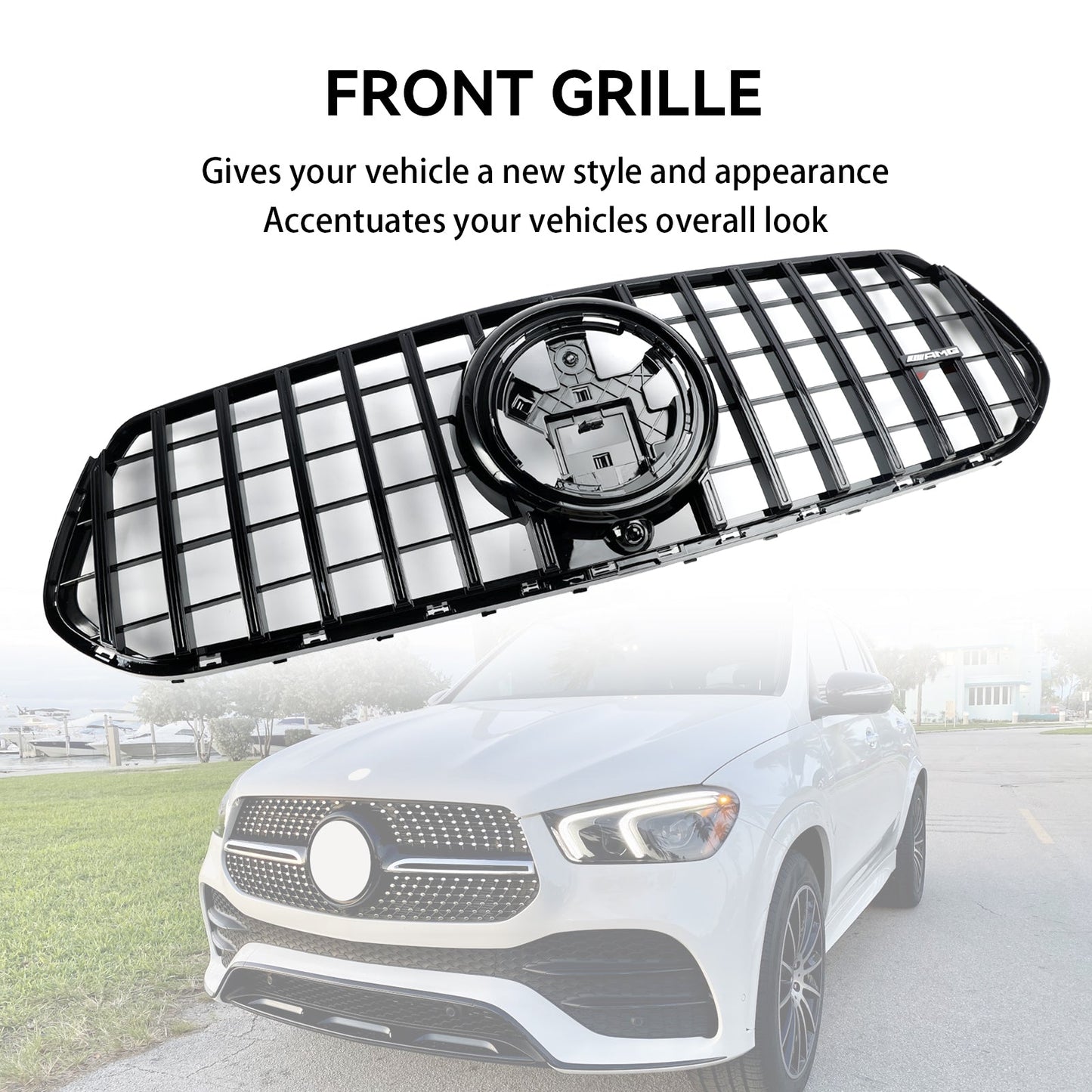 Frontstoßstange Grill Kühlergrill Fit Mercedes Benz GLE-Klasse C167 V167 2019-2023