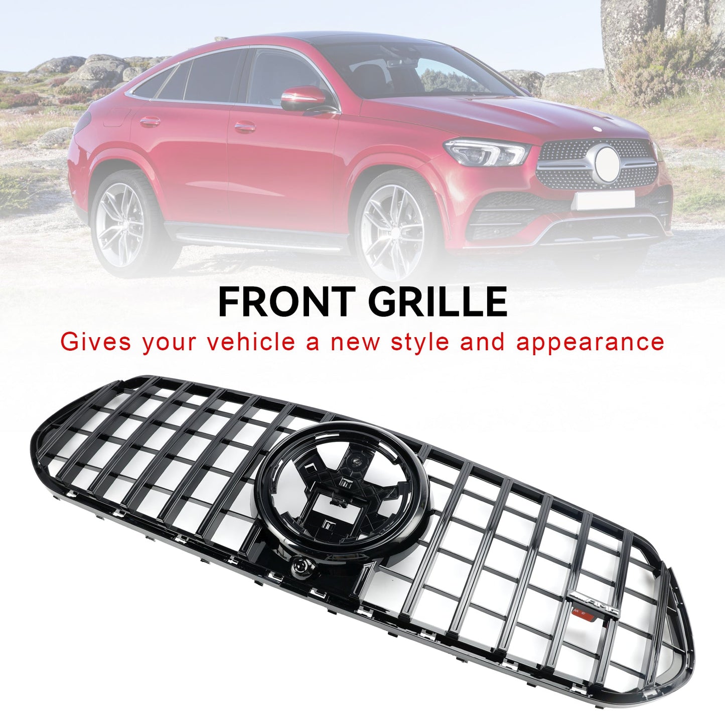 Frontstoßstange Grill Kühlergrill Fit Mercedes Benz GLE-Klasse C167 V167 2019-2023