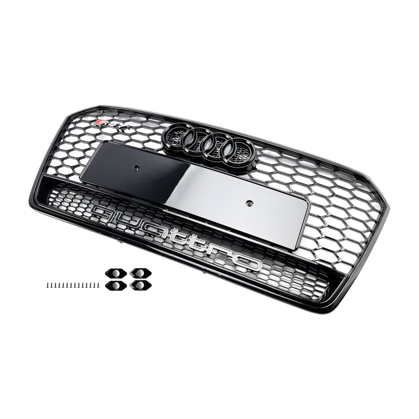 2016–2018 Audi A7 C7 S7 RS7 Stil Waben Front Sto?stange Grill Grille schwarz