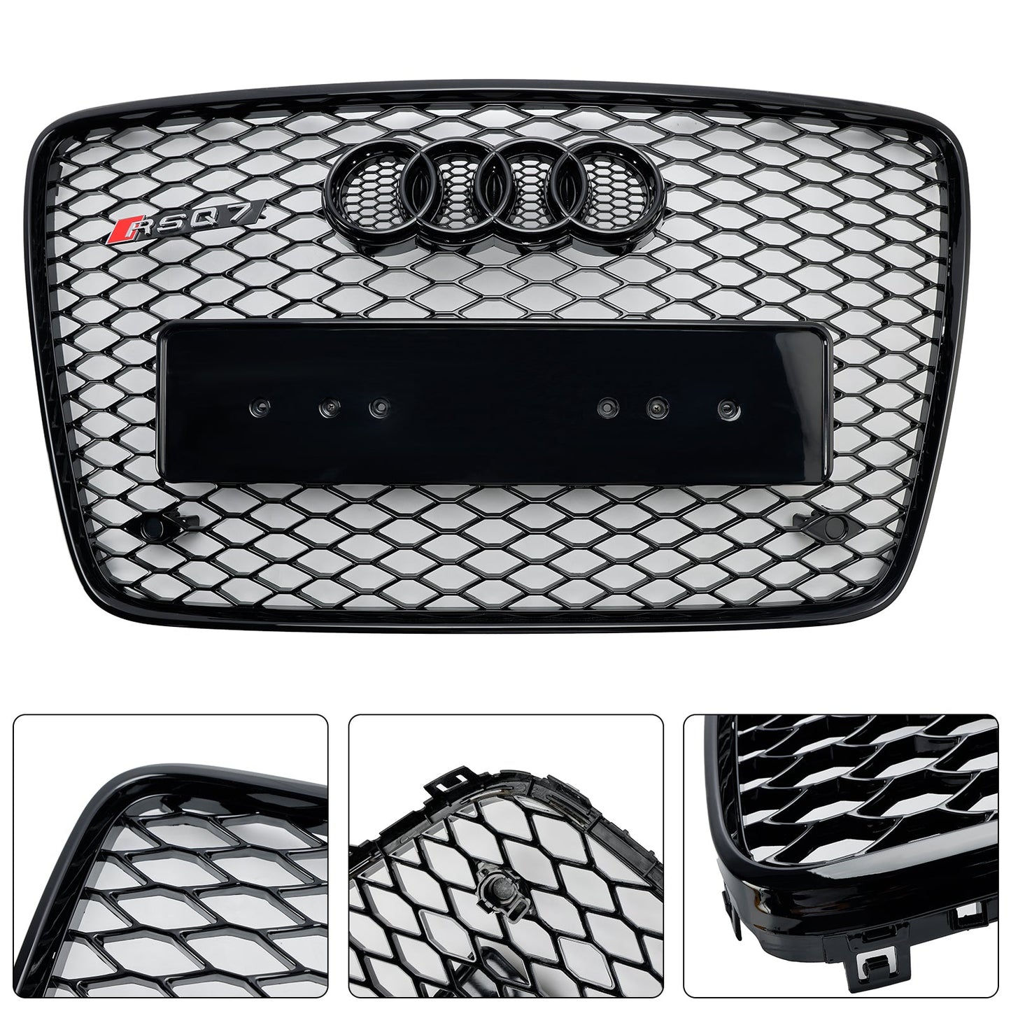 2005-2015 Audi Q7 Kühlergrill schwarz glänzend für Frontstoßstange