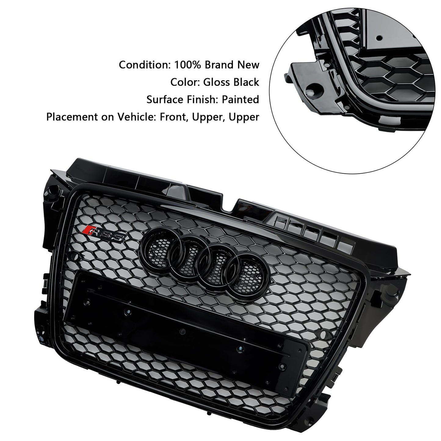 2008–2013 Audi A3 8P RS3 Stil Wabengrill für die Frontstoßstange