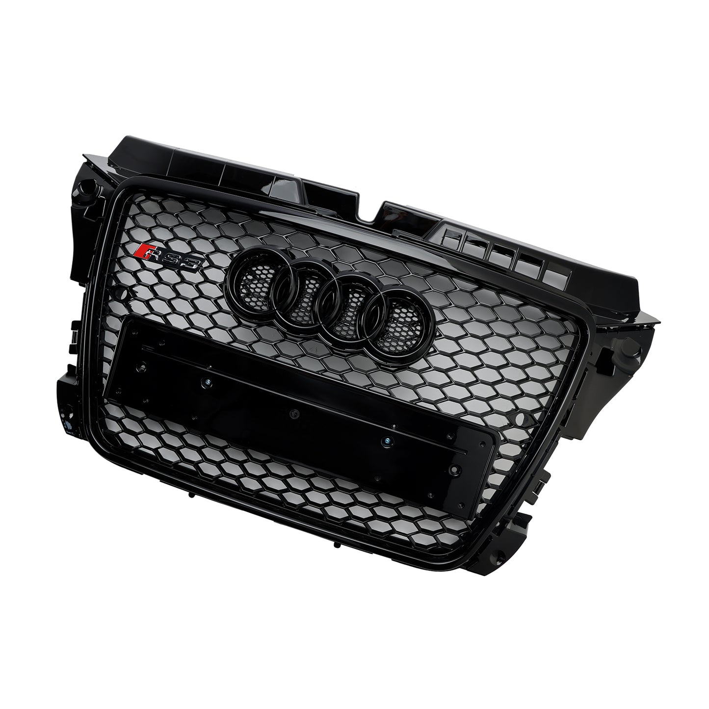 Schwarz Glanz Kühlergrill Wabengrill Für Audi A3 8P 2008-2013 Facelift RS3