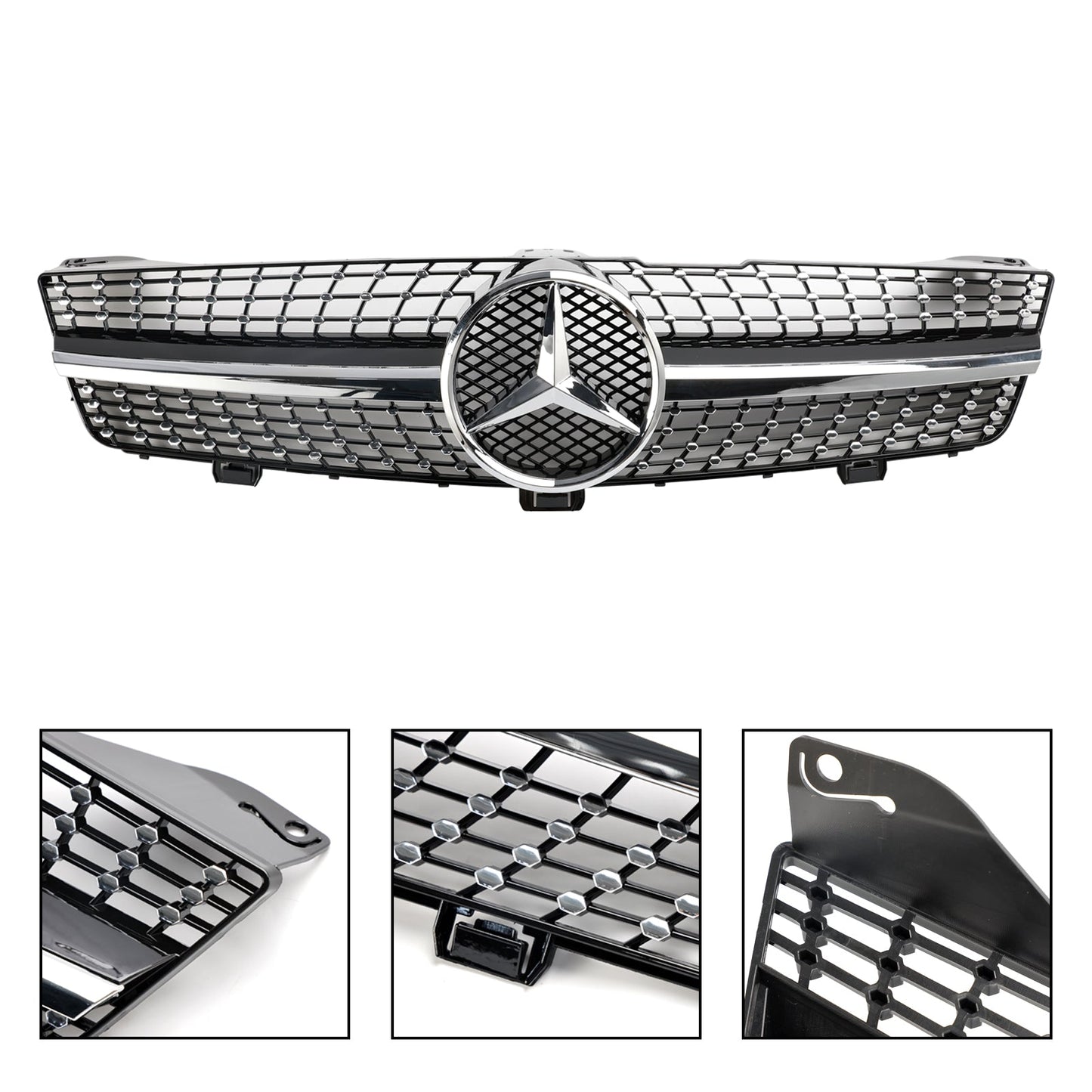 2008-2010 Mercedes-Benz CLS-Klasse W219 C219 CLS500 Diamant-Kühlergrill vorne