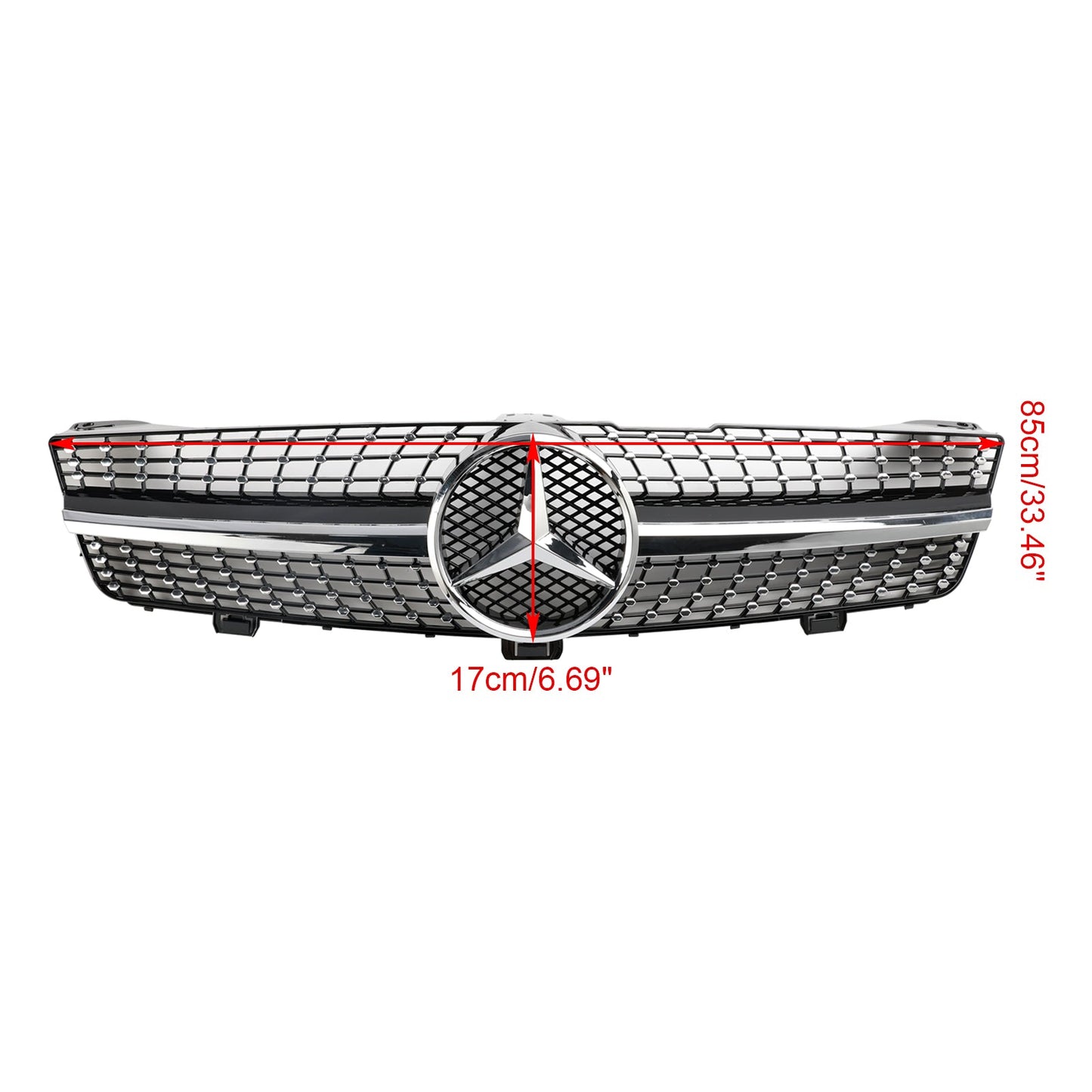 2008-2010 Mercedes-Benz CLS-Klasse W219 C219 CLS500 Diamant-Kühlergrill vorne