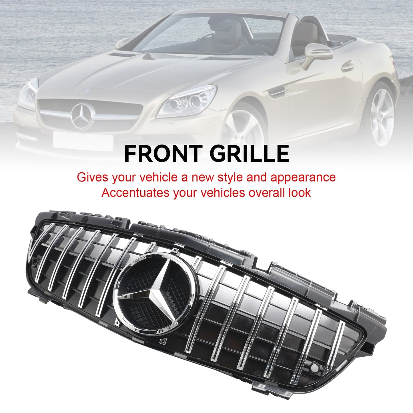 2011-2016 Mercedes SLK-Klasse R172 SLK55 Chrom-Kühlergrill vorne