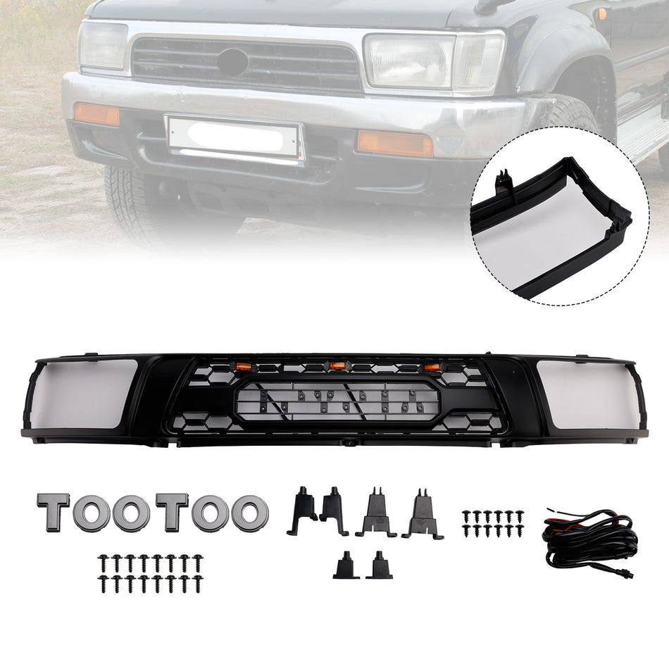 Toyota 4Runner (Baujahre 1992–1995) mit LED-Frontstoßstangengrill in Mattschwarz