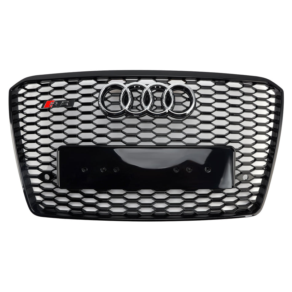 2015–2017 Audi A8 S8 RS8 Stil Frontstoßstangengrill Wabengrill schwarz