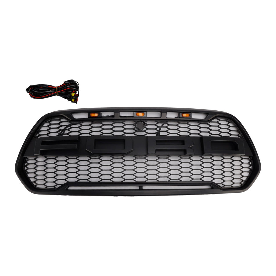 Kühlergrill für die Frontstoßstange, schwarz, für Ford Transit 150, 250, 350 und 350H (Modelljahre 2015–2019).