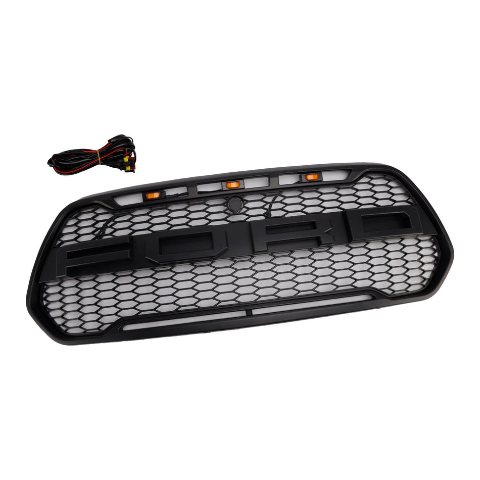 Kühlergrill für die Frontstoßstange, schwarz, für Ford Transit 150, 250, 350 und 350H (Modelljahre 2015–2019).