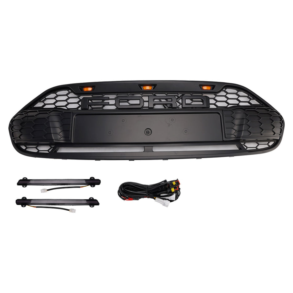 Ford Transit Connect (2014–2018) mit LED-Frontstoßstangengrill in Schwarz