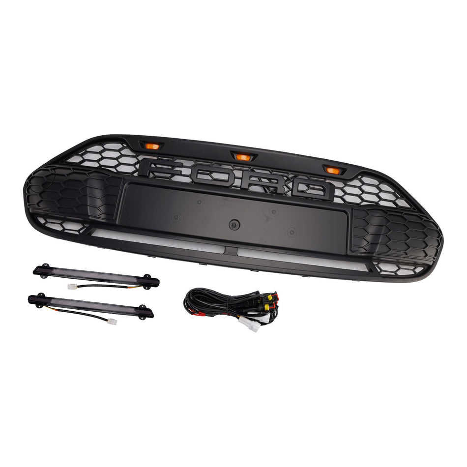 Ford Transit Connect (2014–2018) mit LED-Frontstoßstangengrill in Schwarz