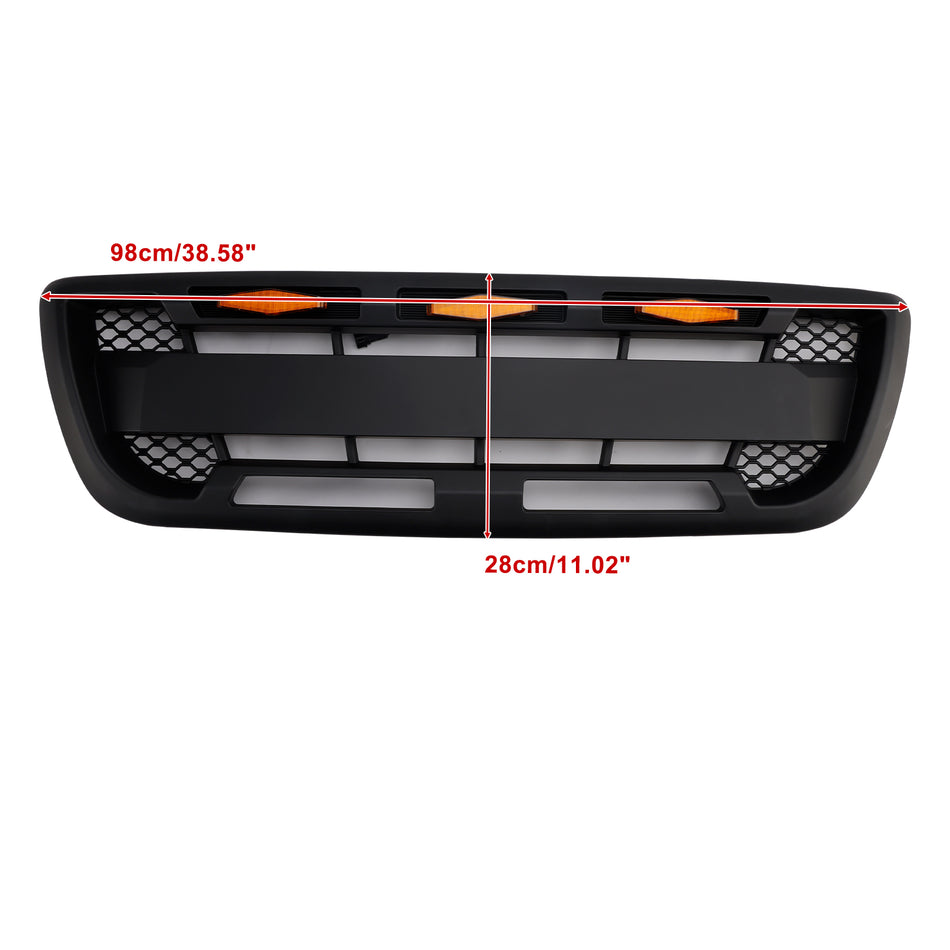 1998-2000 Ford Ranger mit LED-Beleuchtung, mattschwarzer Frontstoßstangengrill