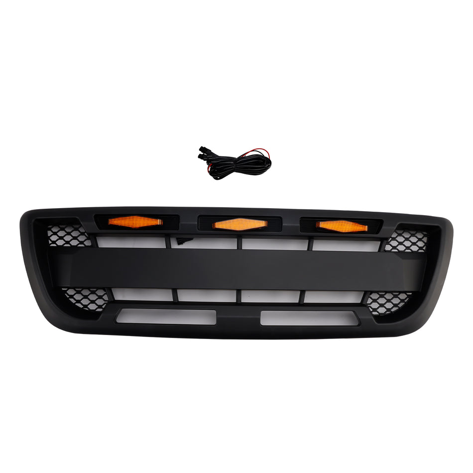 1998-2000 Ford Ranger mit LED-Beleuchtung, mattschwarzer Frontstoßstangengrill