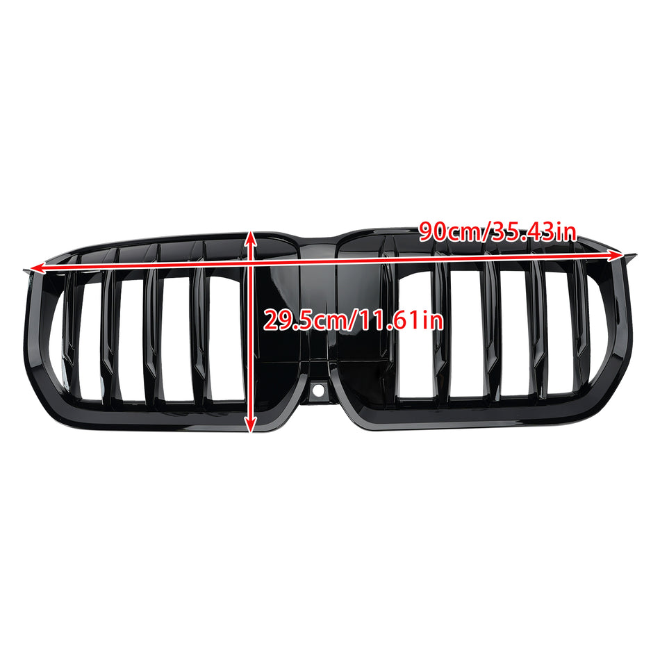 2023-2024 BMW X1 U11 U12 Glnzend Schwarz Front Stostange Nieren Kühlergrill