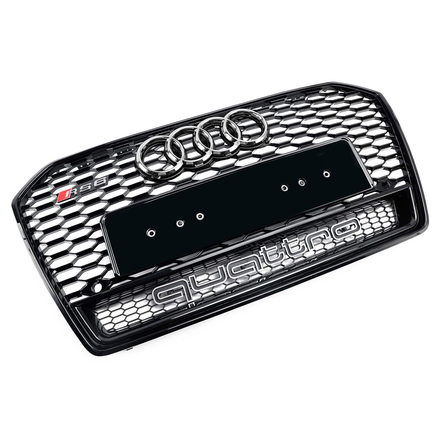 2016–2018 Audi A6 S6 C7 C7PA RS6 Stil Waben Mesh Frontgrill Kühlergrill schwarz