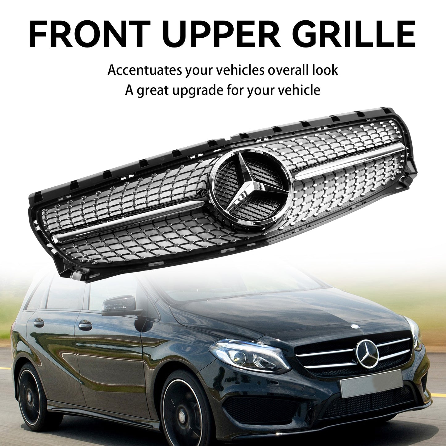 2011-2014 Mercedes Benz B-Klasse W246 Frontstoßstangengrill Diamant