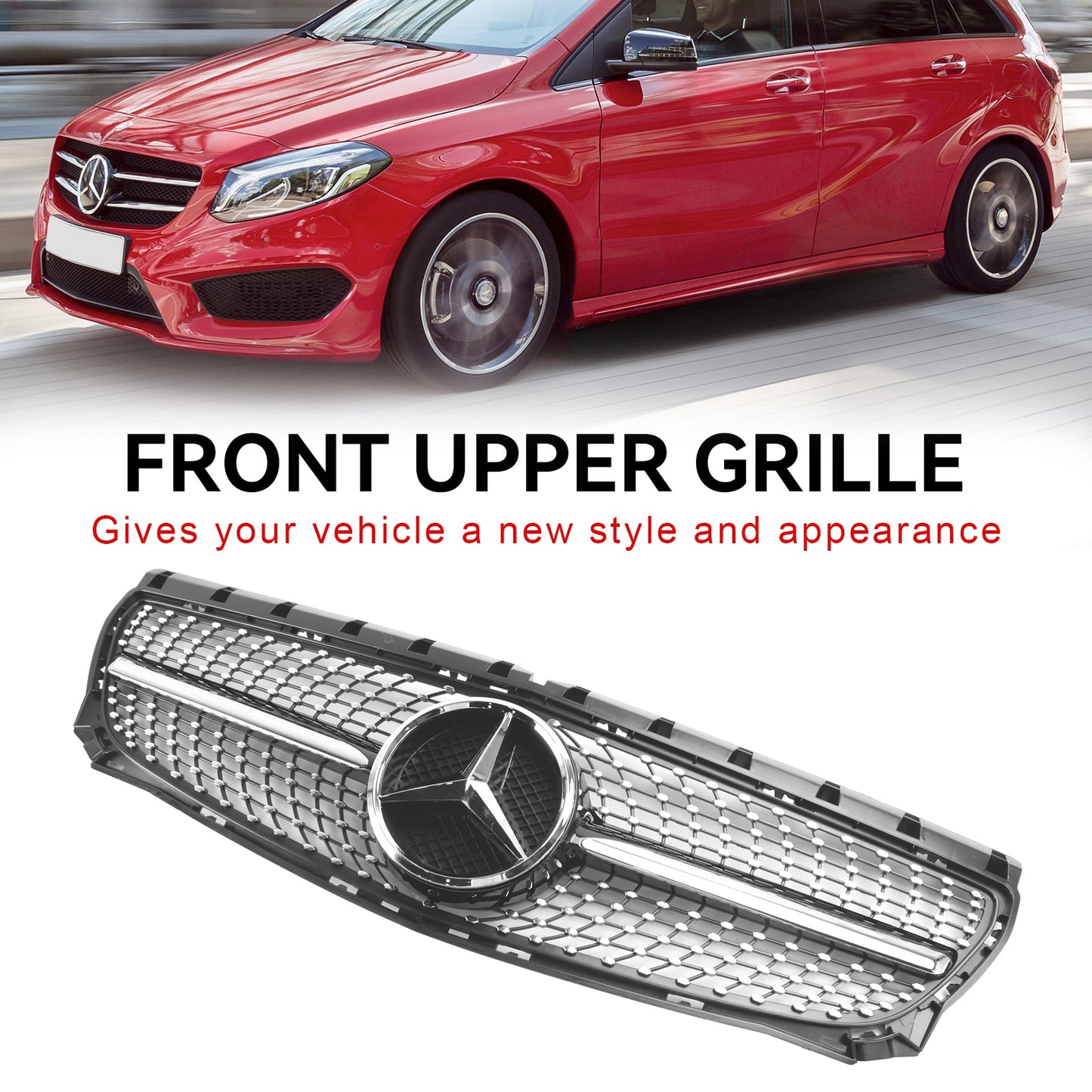 2011-2014 Mercedes Benz B-Klasse W246 Frontstoßstangengrill Diamant