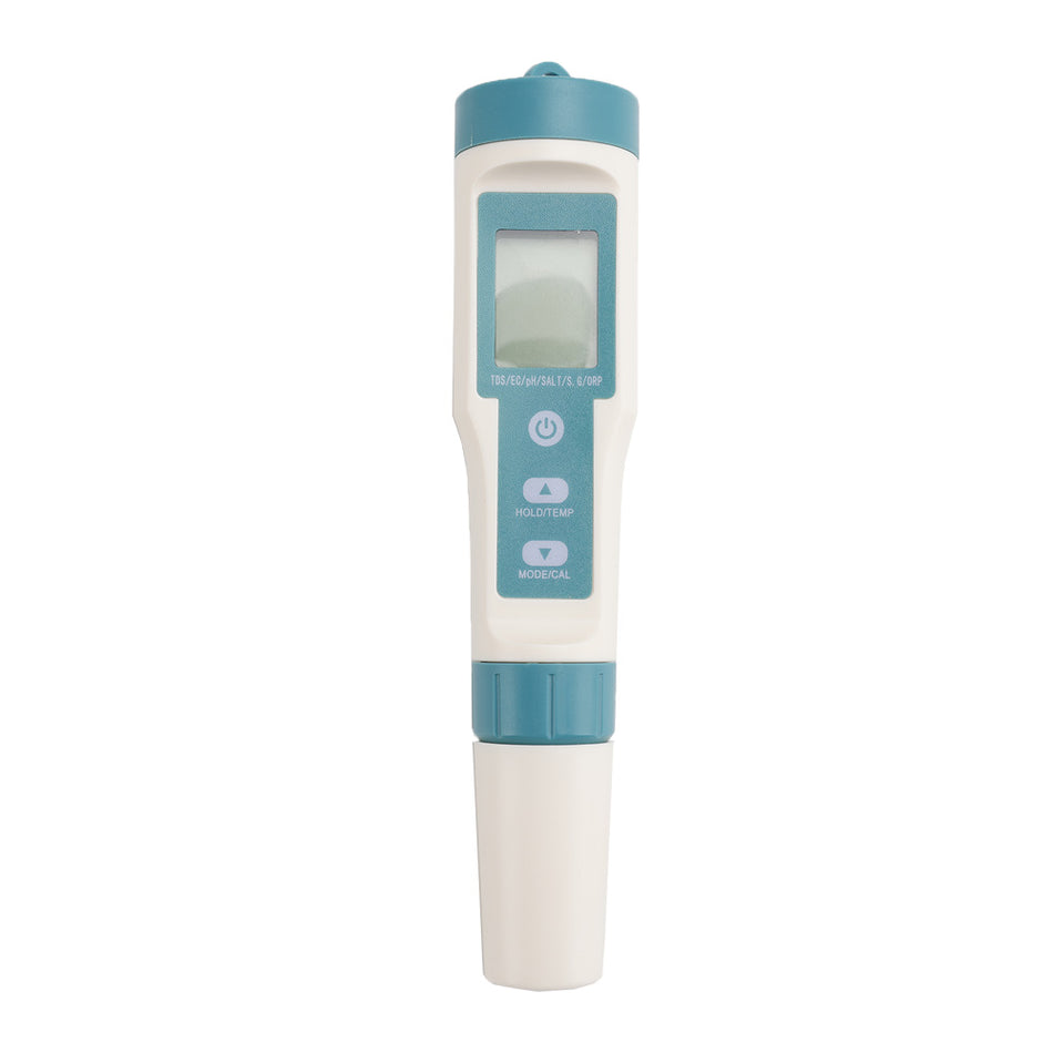 7 In 1 Digitaler Salzgehalt PH TDS TEMP SG EC ORP Wasserqualit?tsmonitor Meter