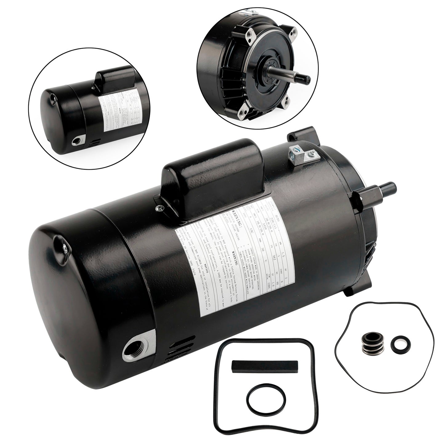 Poolpumpenmotor SP2615X20 UST1202 für Hayward Super Pump 2 HP mit GO-KIT-3