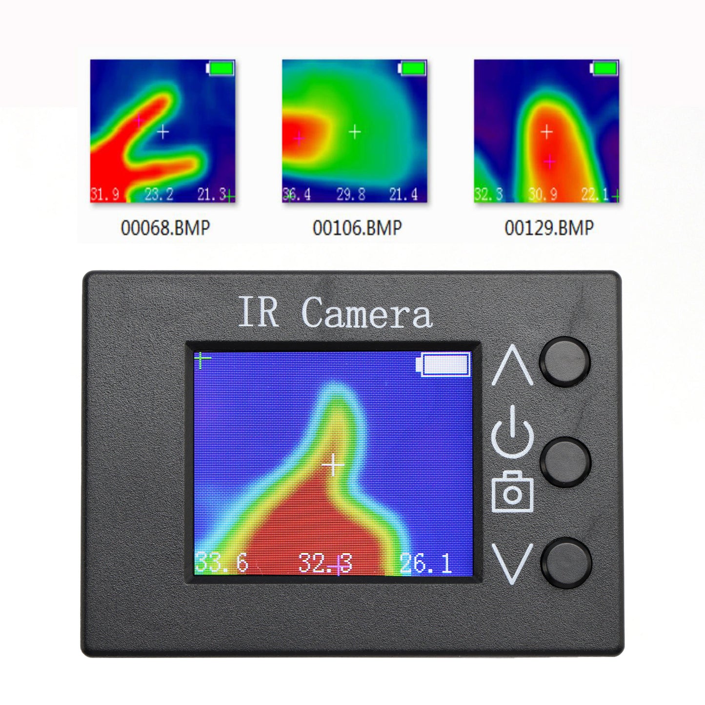 MLX90640 32x24 Digitale Infrarot-W?rmebildkamera W?rmebildkamera mit 1,8-Zoll-TFT-Display