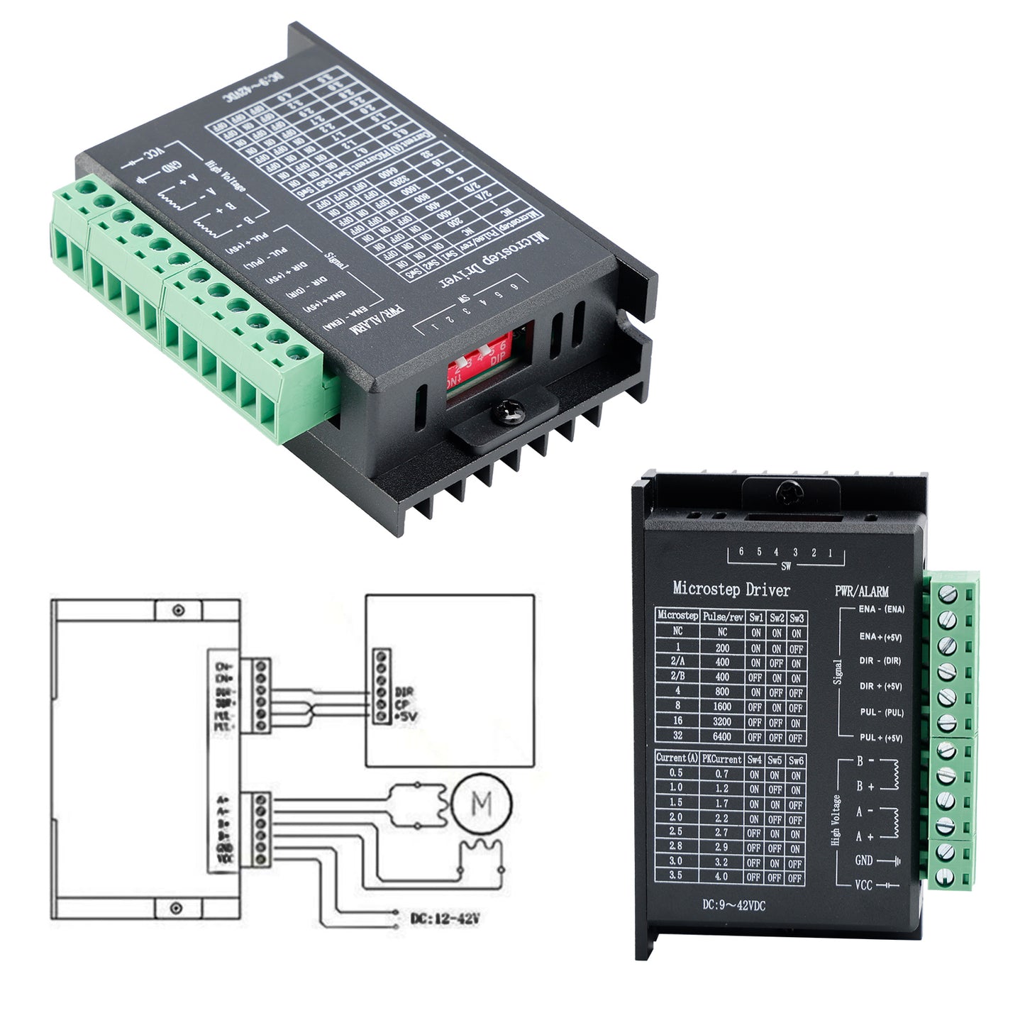 Schrittmotortreiber TB6600 4A DC9-40V für Nema 17 Nema 23 42/57/86 Motor