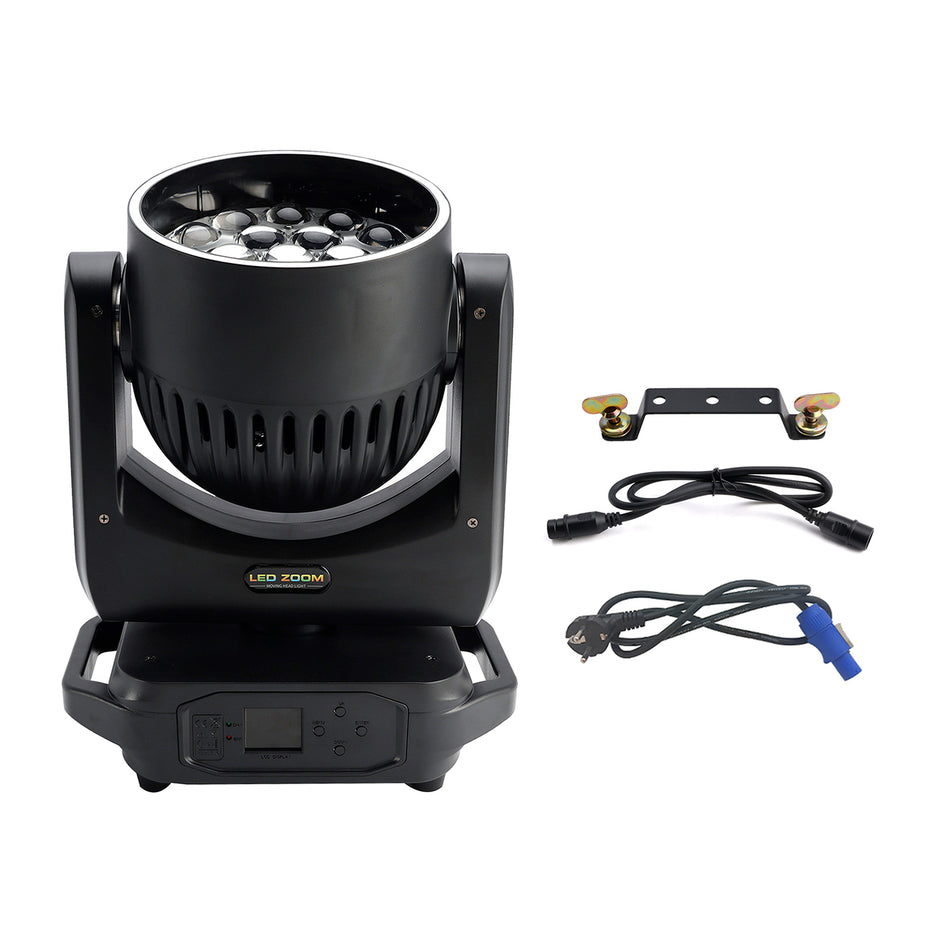 19×20W LED Zoom Moving Head – RGBW Beam/Wash DMX512 Bühnenlicht für DJ & Disco