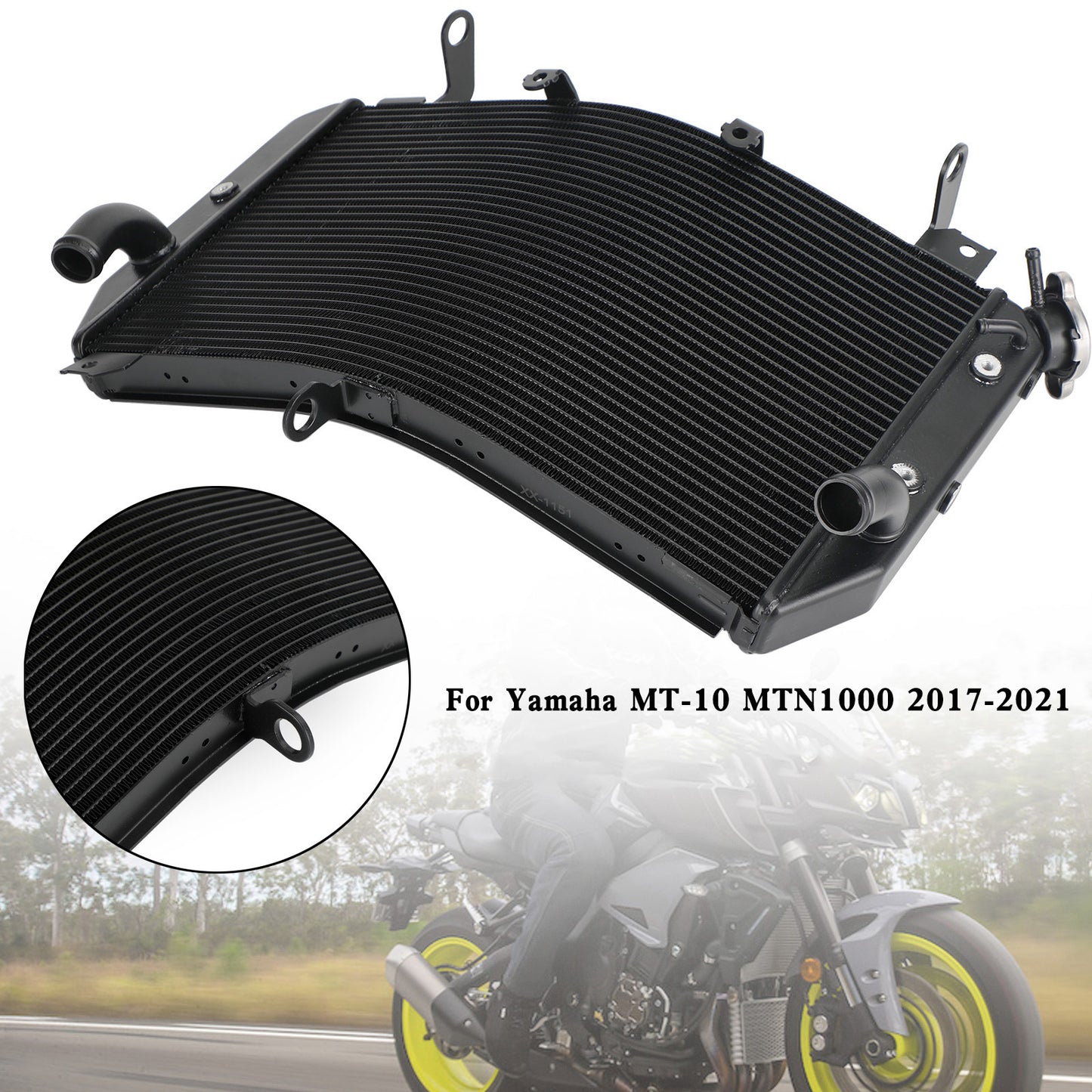 Kühlerkühler Kühler für Yamaha FZ10 MT-10 MTN1000 2016-2021