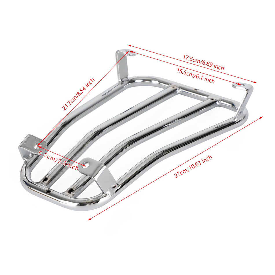 Verchromtiertes Floor-Board-Gepcktrger für Vespa GTS GTV GTL GT Generikum