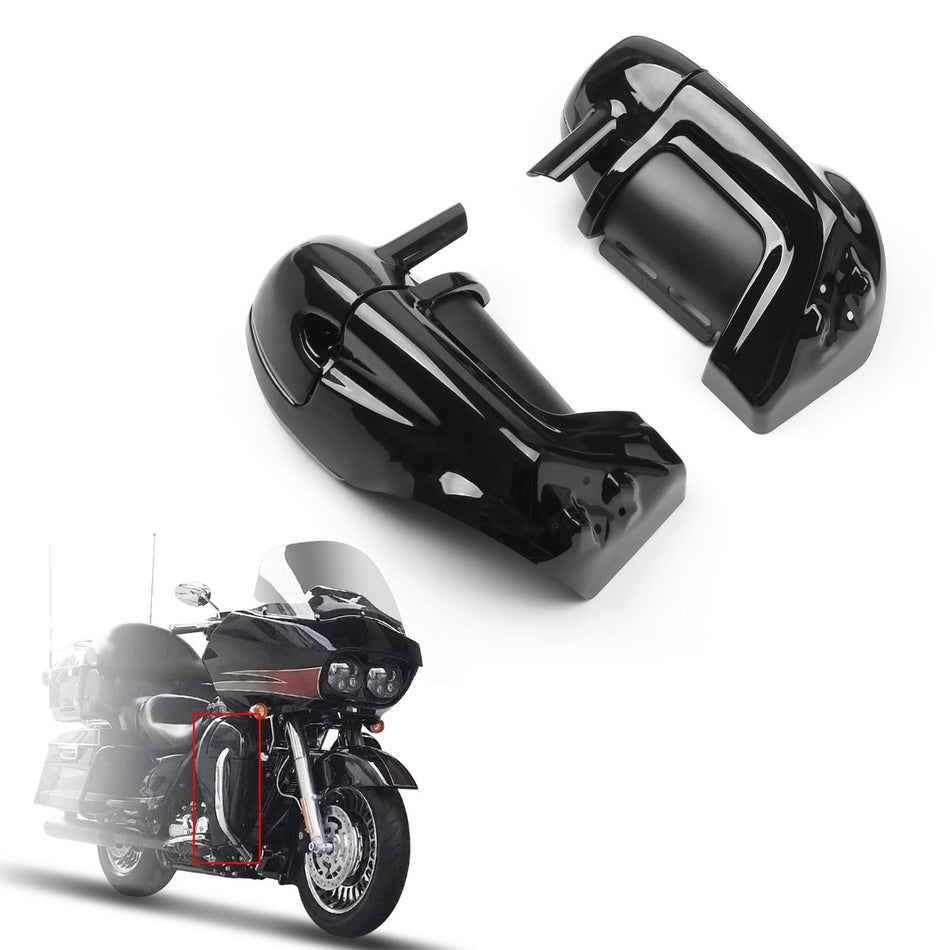 Unterer belüfteter Beinverkleidung Handschuhfach für Harley Road Street Electra Glide 1983-13