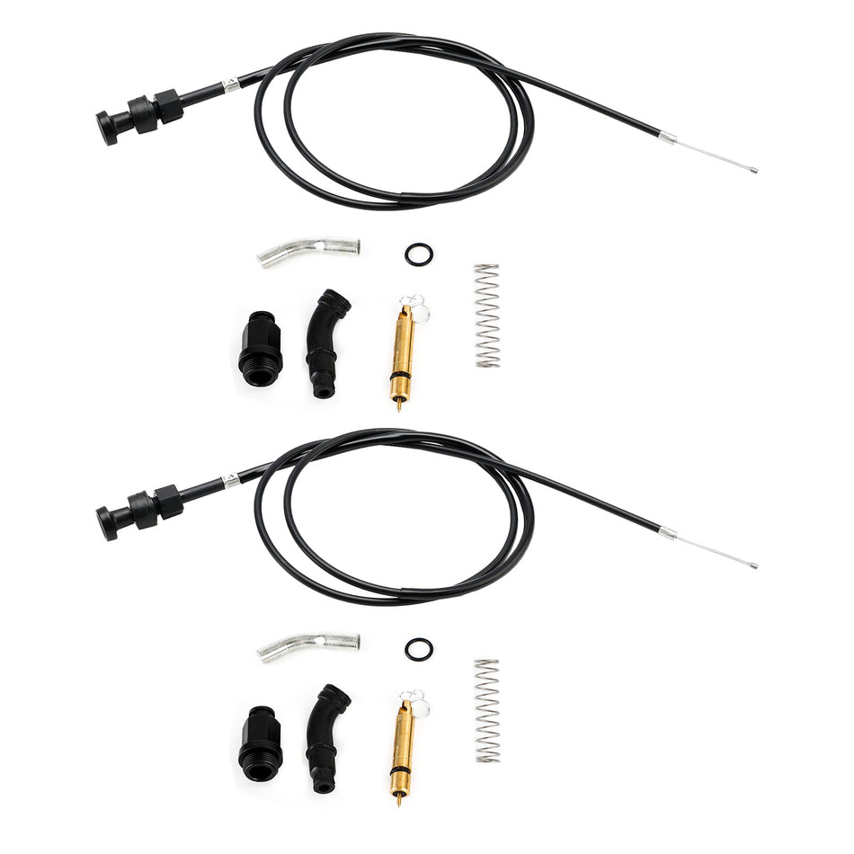 2x kit de piston de câble de starter de carburateur Pass pour Honda Rancher TRX350 FM TM 00-06 Generic Generic