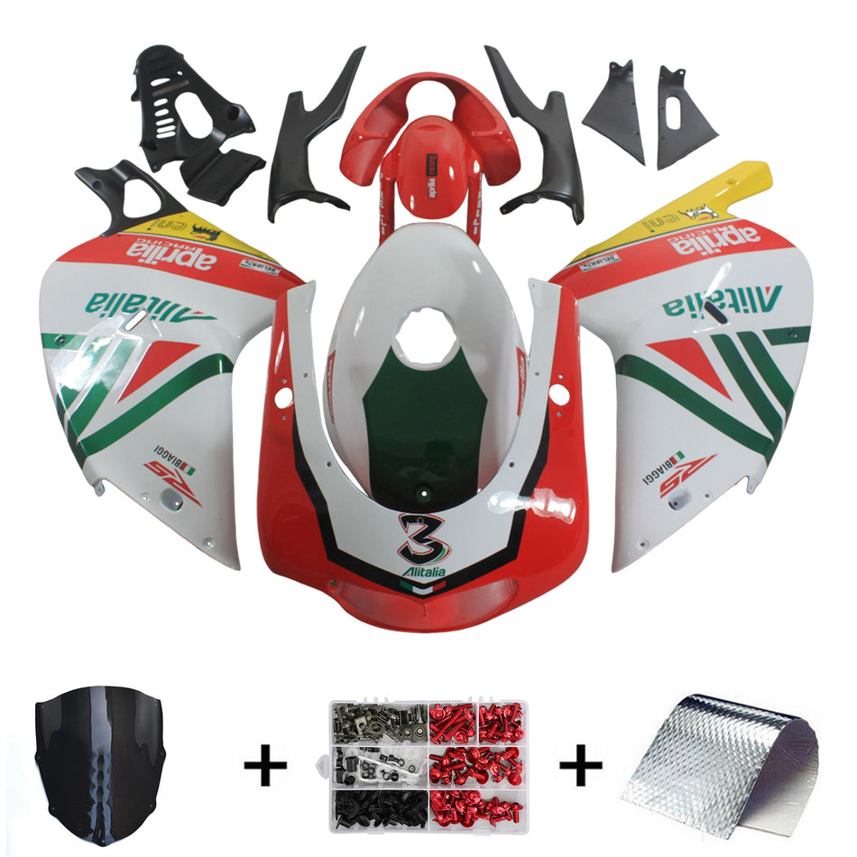 Amotopart Aprilia RS125 2000-2005 Verkleidungskit Karosserie Plastik