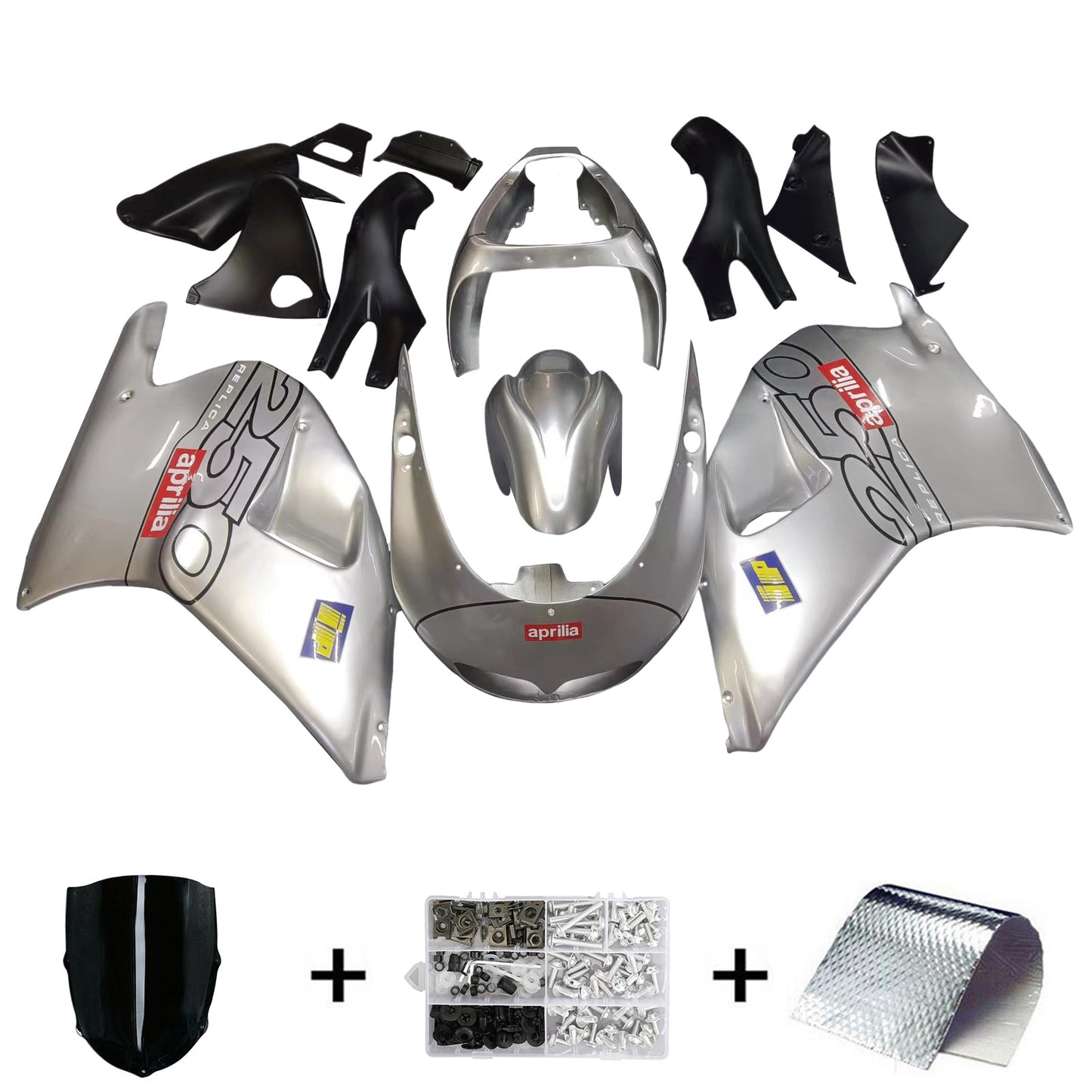 Amotopart Aprilia RS250 1994-1997 Kit de carénage Corps Plastique