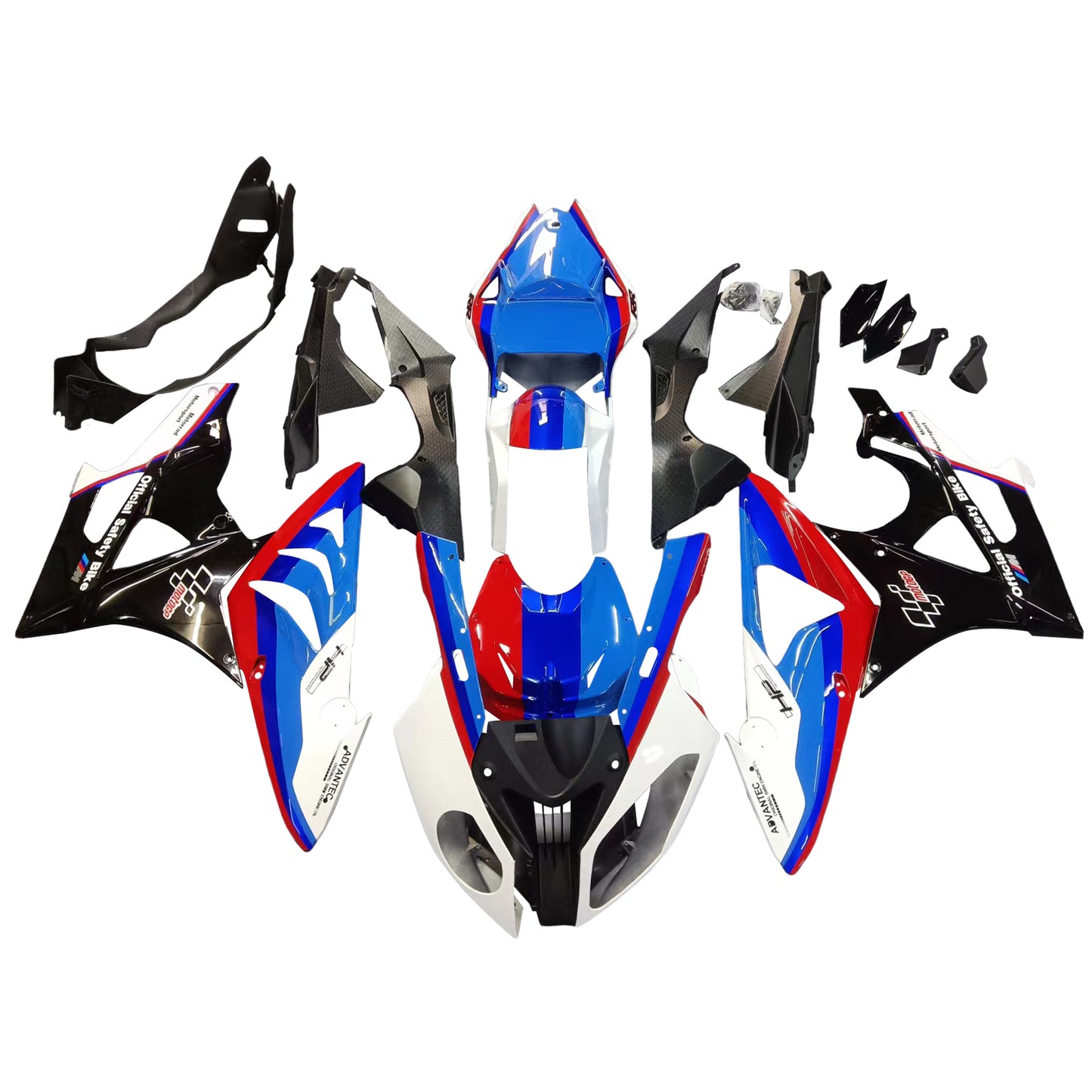 Amotopart Favoritings BMW S1000RR 2009-2014 Kit de carénage multicolore