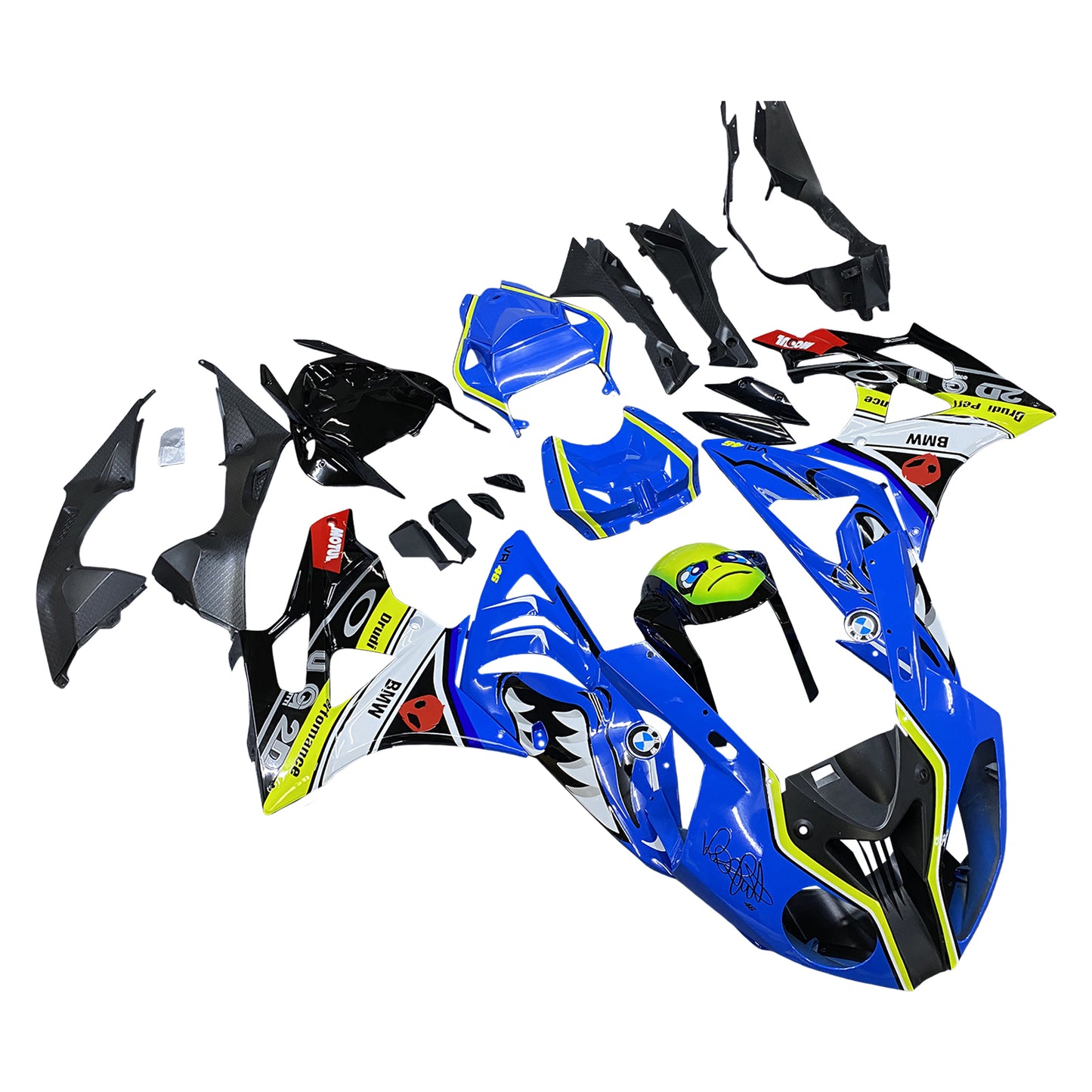 Amotopart BMW S1000RR 2009–2014 Verkleidungsset, Karosserie, Kunststoff, ABS