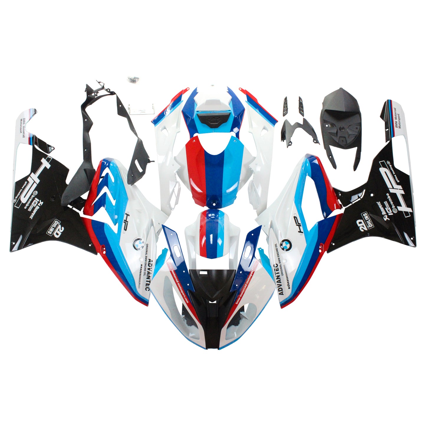 AMOTOPART 2015-2016 BMW S1000RR White & Black Abzugskit