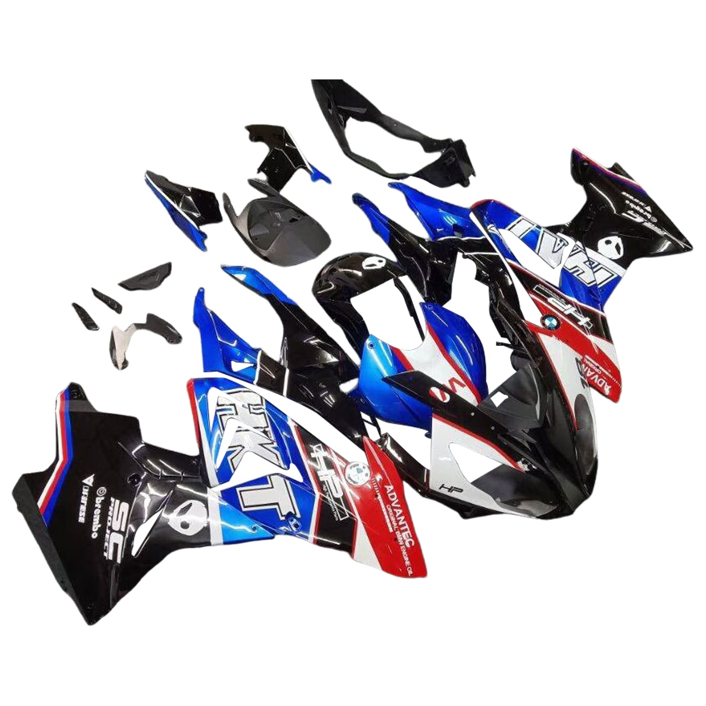 Amotopart BMW S1000RR 2015–2016 Verkleidungsset, Karosserie, Kunststoff, ABS